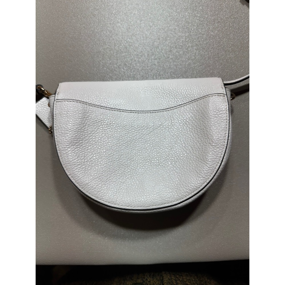Coach Ellen Crossbody Bag Chalk White Pebbled Leather C1432 Gold Hardware - Picture 6 of 9